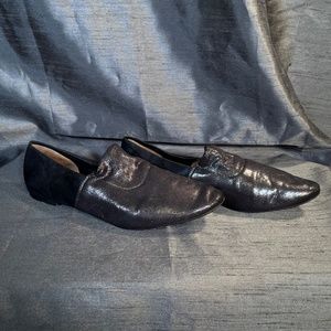 Shimmer Black Loafers